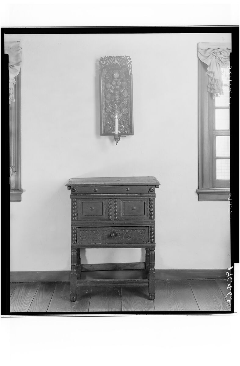 Chamber Table, Oak, pine, maple, American
