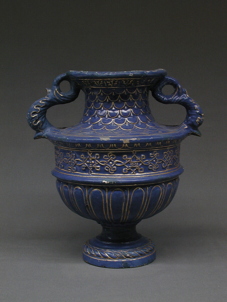 Vase, Giovanni della Robbia (Italian, Florence 1469–1529/30 Florence), Glazed terracotta, Italian, Florence 