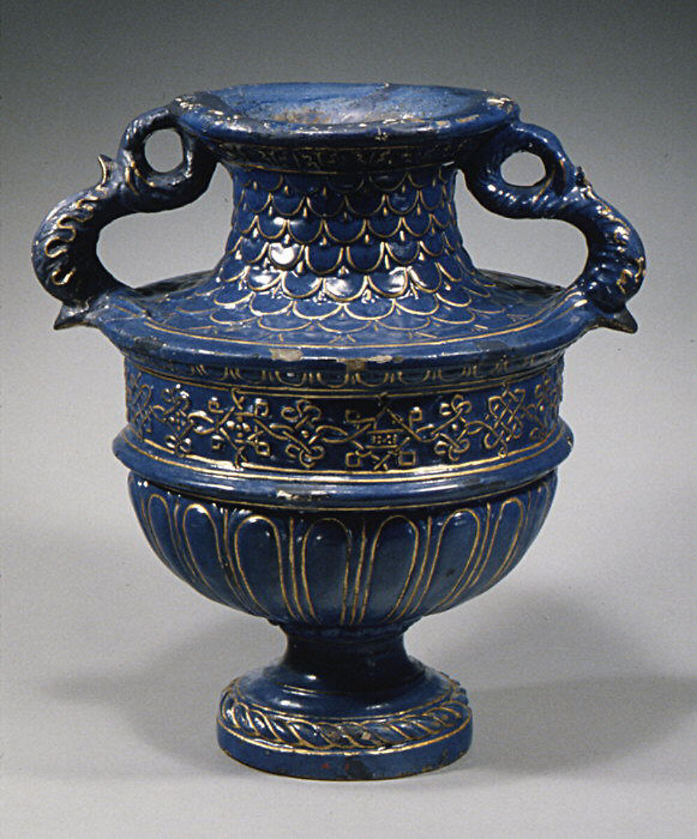 Vase, Giovanni della Robbia (Italian, Florence 1469–1529/30 Florence), Glazed terracotta, Italian, Florence