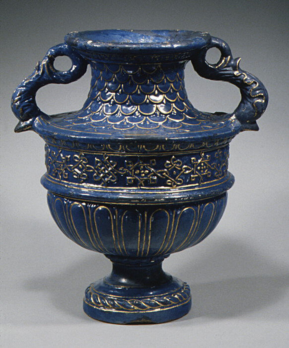 Vase, Giovanni della Robbia (Italian, Florence 1469–1529/30 Florence), Glazed terracotta, Italian, Florence