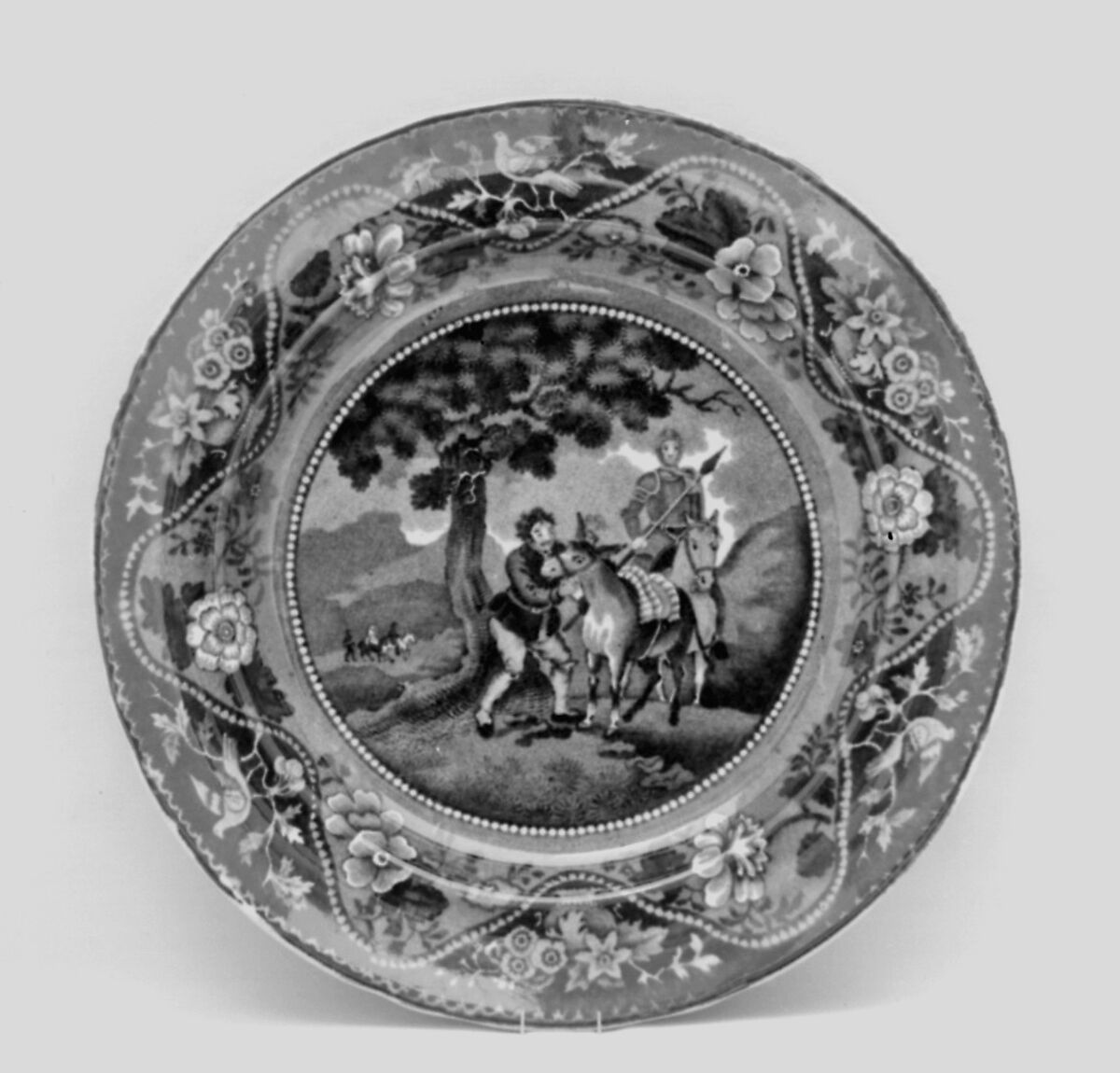 Plate, James and Ralph Clews (British, Cobridge, Stoke-on-Trent, active ca. 1818–36), Pottery, British, Cobridge, Staffordshire 