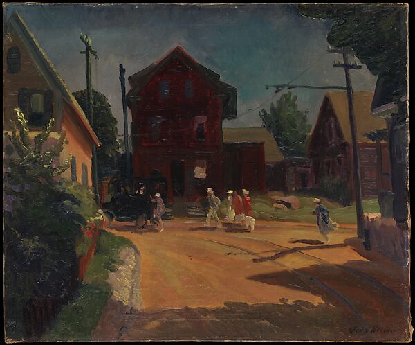 The Jitney, John Sloan (American, Lock Haven, Pennsylvania 1871–1951 Hanover, New Hampshire), Oil on canvas, American 