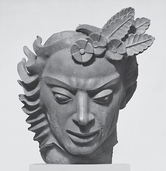 Head of Orpheus, Carl Milles (American (born Sweden), Lagan 1875–1955 Lidingö), Iron, American 