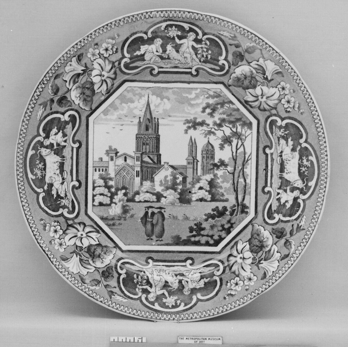 Plate, J. and W. Ridgway, Cauldon, Stoke (British, Shelton, active ca. 1814–30), Pottery, British, Staffordshire 