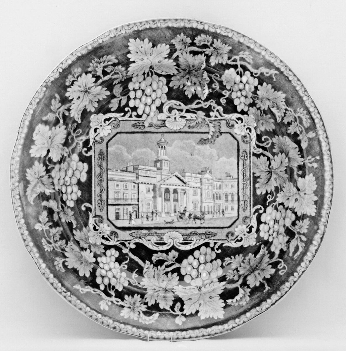 Plate, Enoch Wood &amp; Sons (British, active Burslem, 1818–46), Pottery, British, Burslem, Staffordshire 