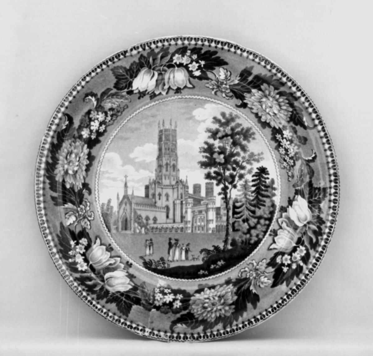 Plate, James and Ralph Clews (British, Cobridge, Stoke-on-Trent, active ca. 1818–36), Pottery, British, Cobridge, Staffordshire 