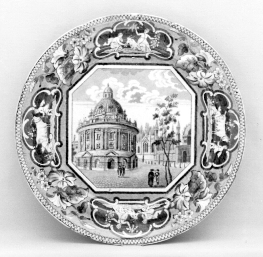 Plate, J. and W. Ridgway, Cauldon, Stoke (British, Shelton, active ca. 1814–30), Pottery, British, Staffordshire 