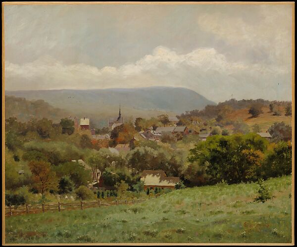 Delaware Water Gap Village, Louis Michel Eilshemius (American, Newark, New Jersey 1864–1941 New York), Oil on canvas, American