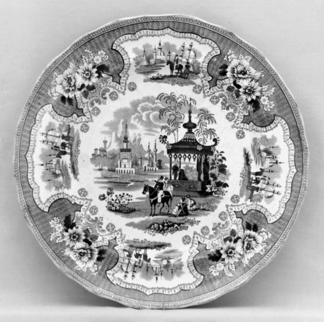 Plate, William Adams (British, Greenfield, Staffordshire 1798–1865), Pottery, British, Staffordshire 