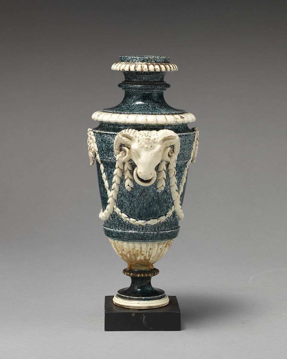 Vase (one of a pair), Humphrey Palmer (active 1760–78), Pottery, British, Hanley, Staffordshire