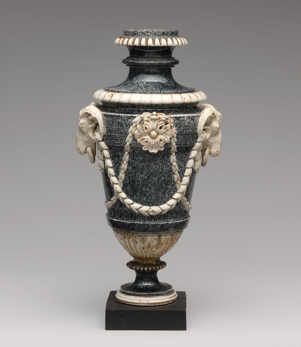 Vase (one of a pair), Humphrey Palmer (active 1760–78), Pottery, British, Hanley, Staffordshire