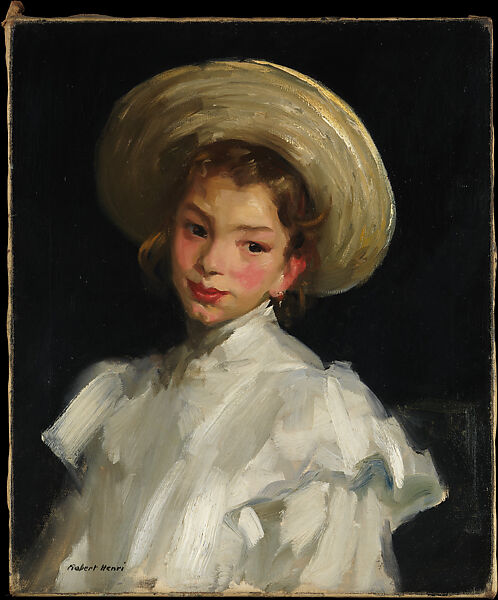 Dutch Girl in White, Robert Henri  American, Oil on canvas, American