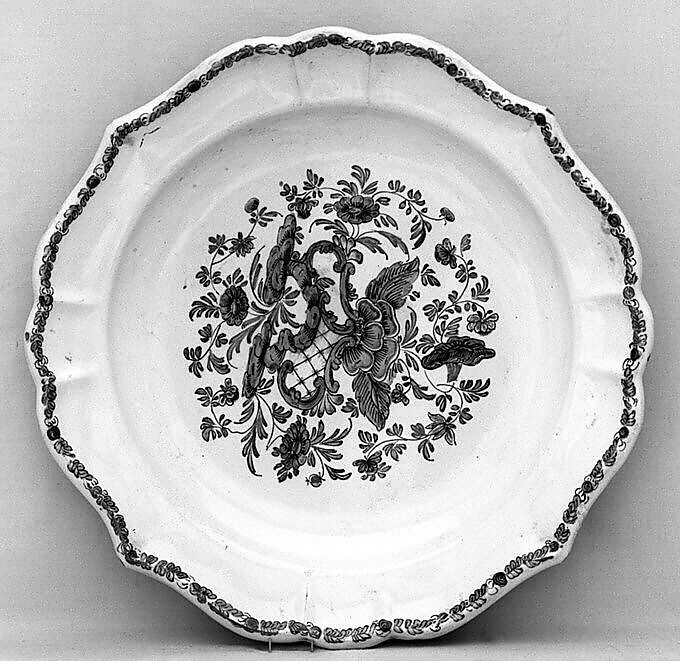 Plate, Possisbly Le Nove Porcelain Manufactory, Maiolica (tin-glazed earthenware), Italian, probably Nove