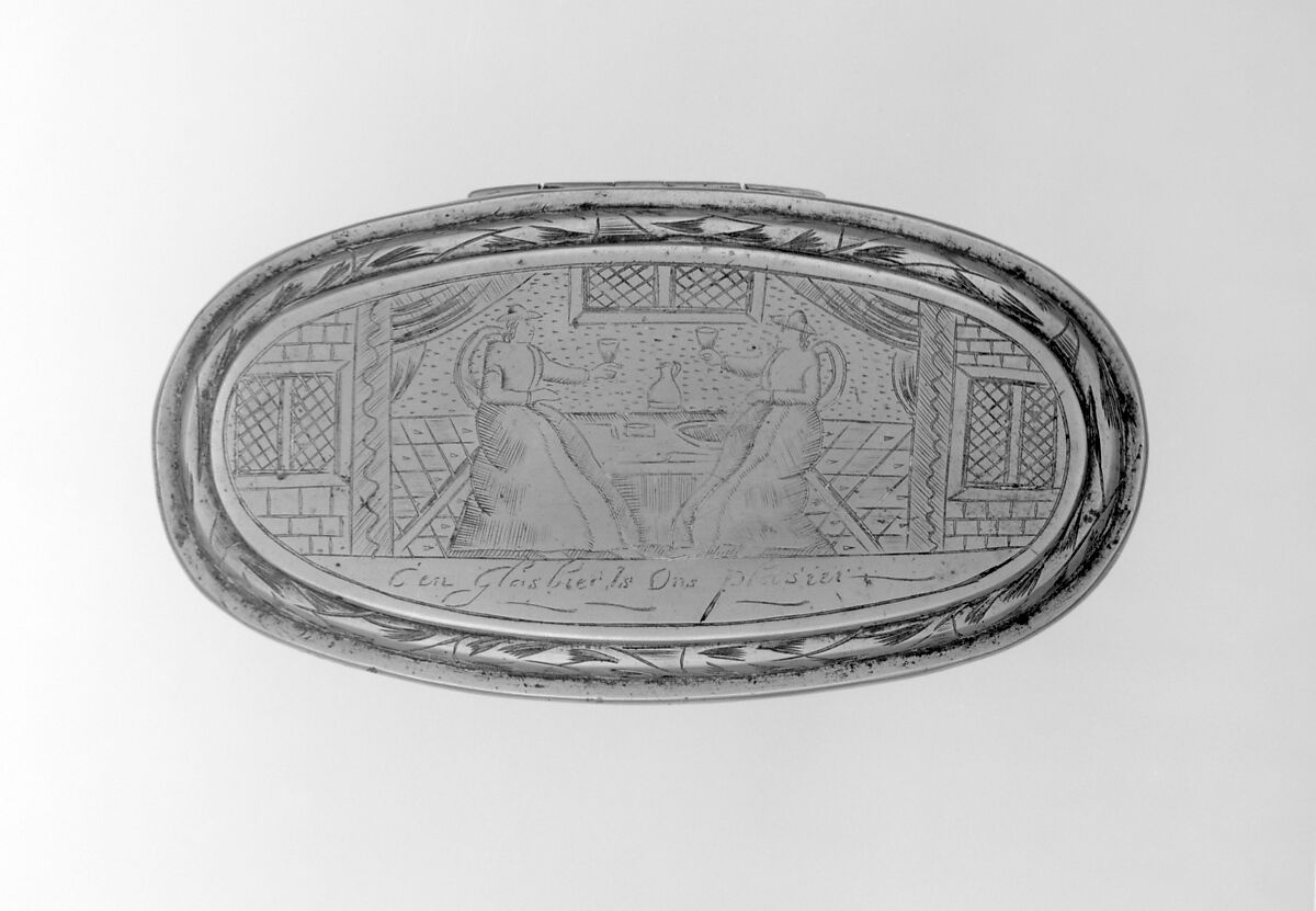 Tobacco box, Brass, Dutch