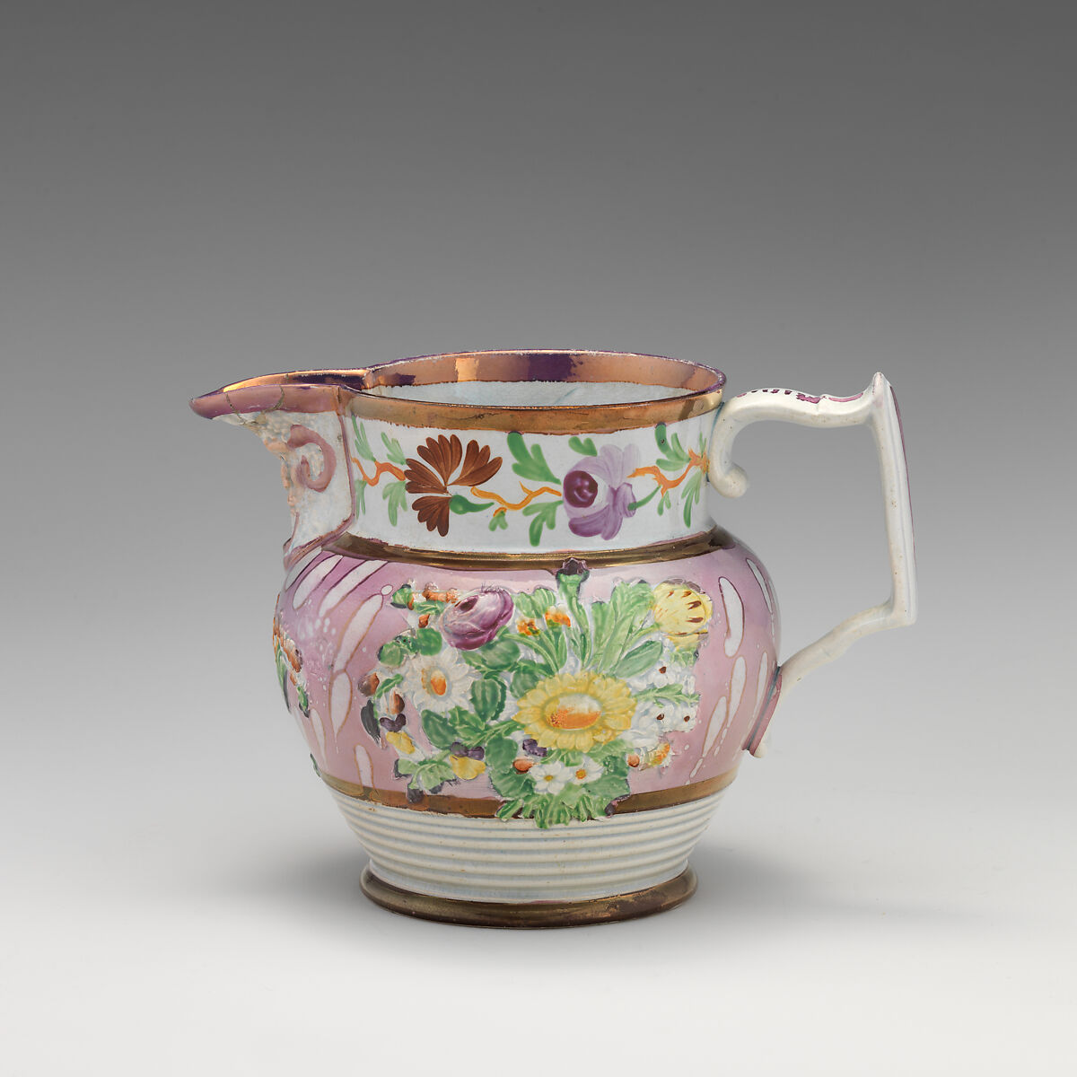 Jug, Possibly by Keeling and Co., Pottery, British, Staffordshire 