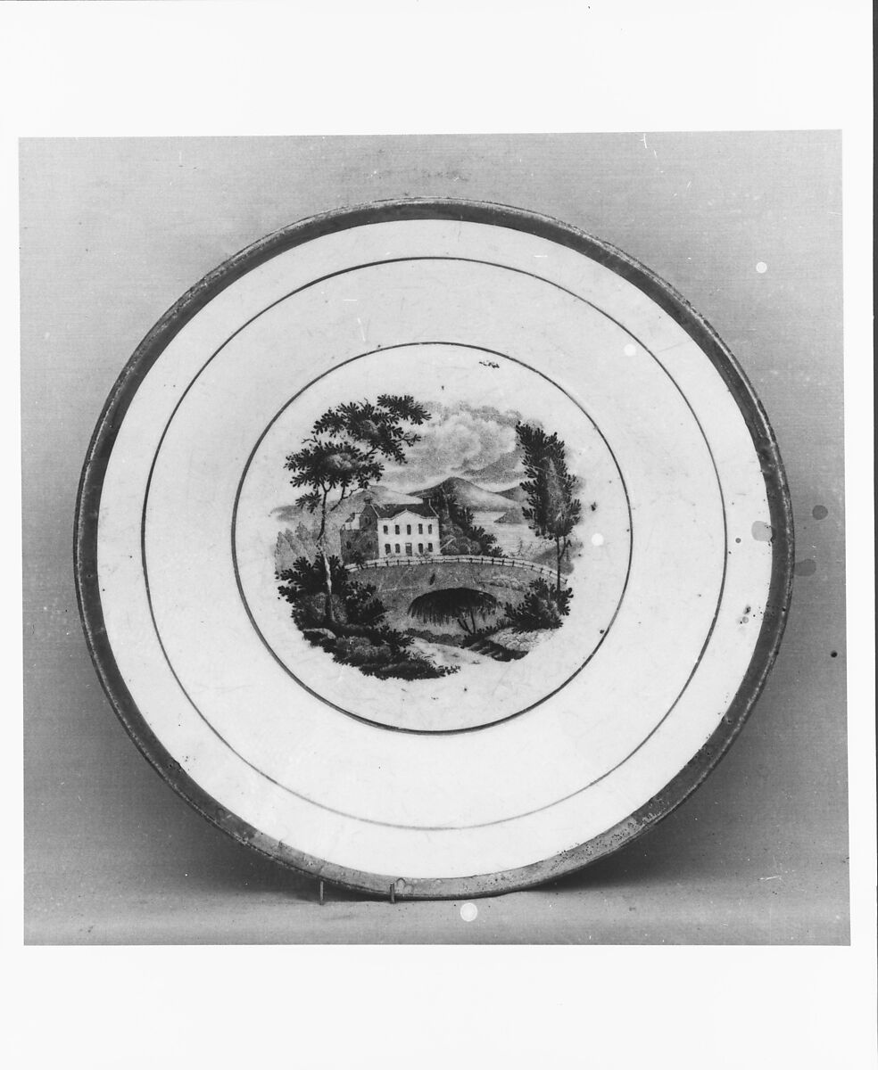 Plate, Earthenware, British, Leeds, Yorkshire 