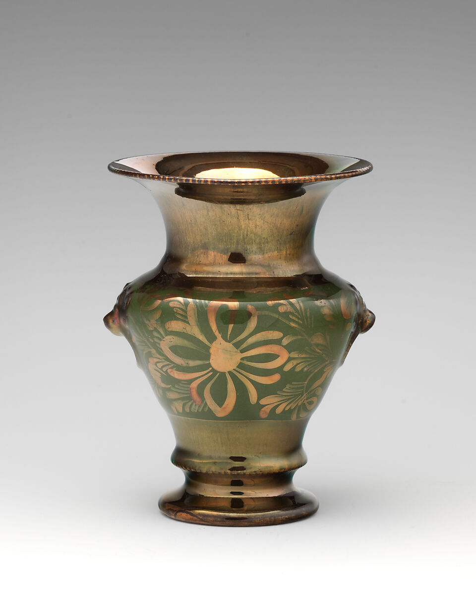 Vase, Possibly by J. Gardner, Pottery, British, Stoke-on-Trent, Staffordshire 