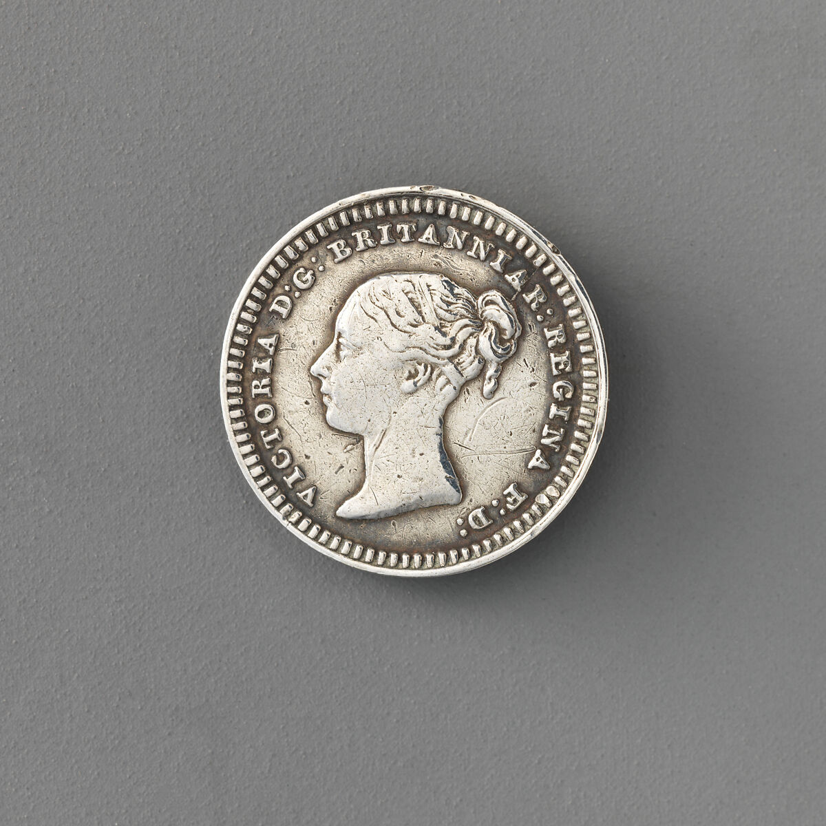 Three half pence of Queen Victoria, 1838, Silver, British 