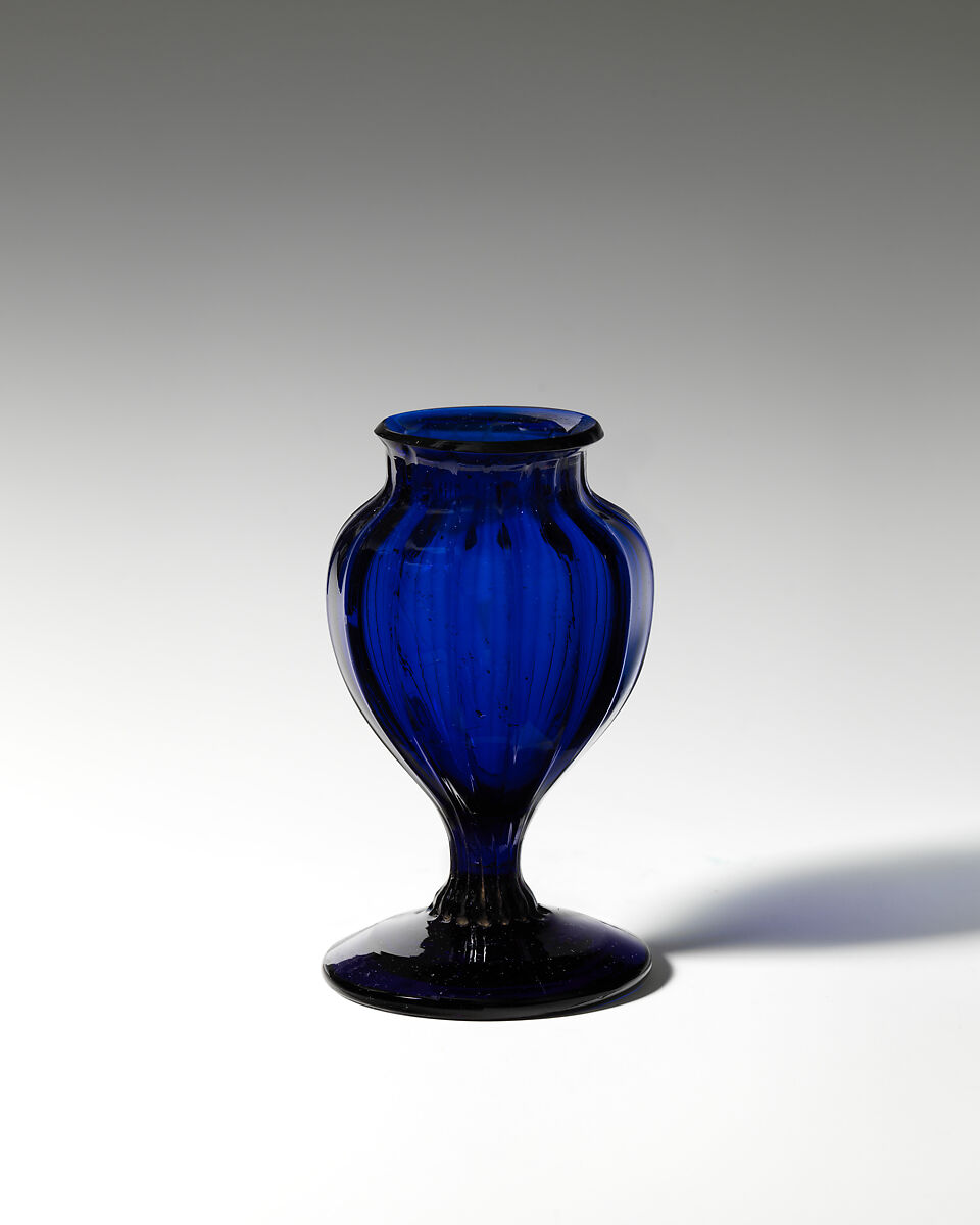 Vase, Glass, British, Bristol 