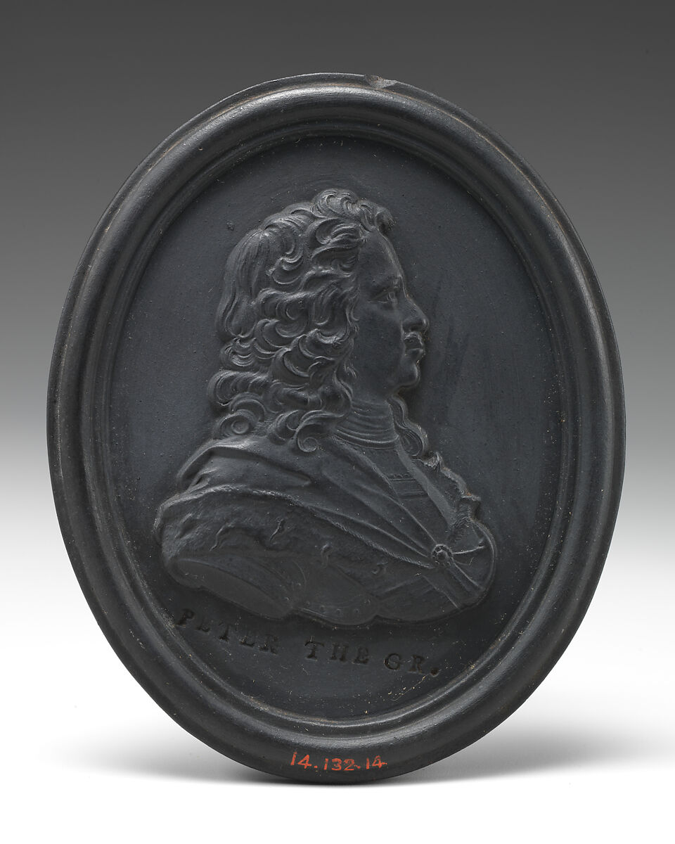 Czar Peter the Great of Russia (1672–1725), Wedgwood and Bentley (British, Etruria, Staffordshire, 1769–1780), Basalt ware, British, Etruria, Staffordshire 