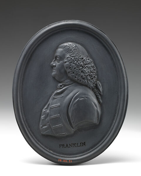 Benjamin Franklin (1706–1790), Wedgwood and Co., Basalt, British, Etruria, Staffordshire 