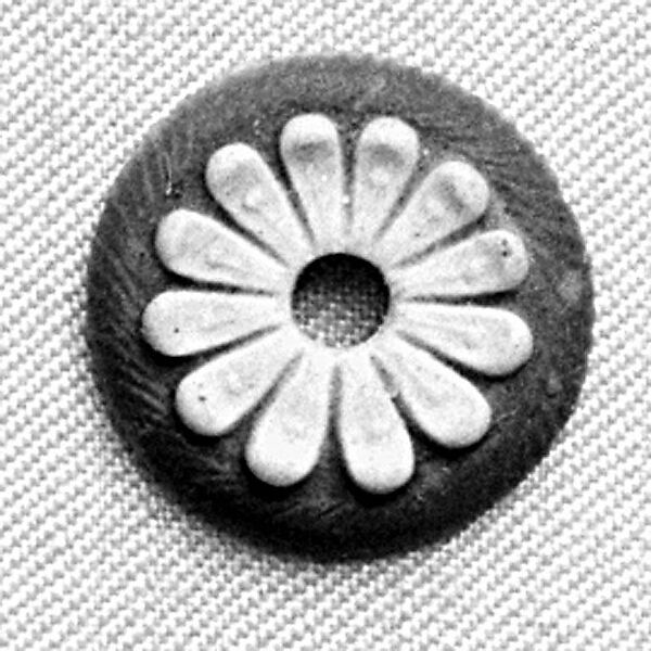 Button, Josiah Wedgwood and Sons (British, Etruria, Staffordshire, 1759–present), Jasper dip, British, Staffordshire 