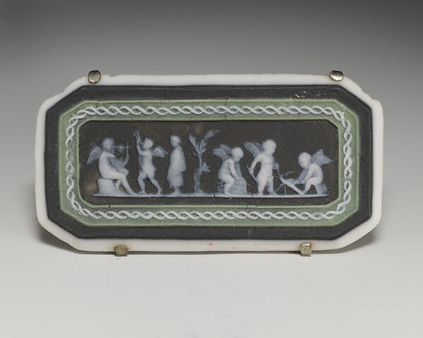 Plaque, Josiah Wedgwood and Sons (British, Etruria, Staffordshire, 1759–present), Jasperware, British, Staffordshire 