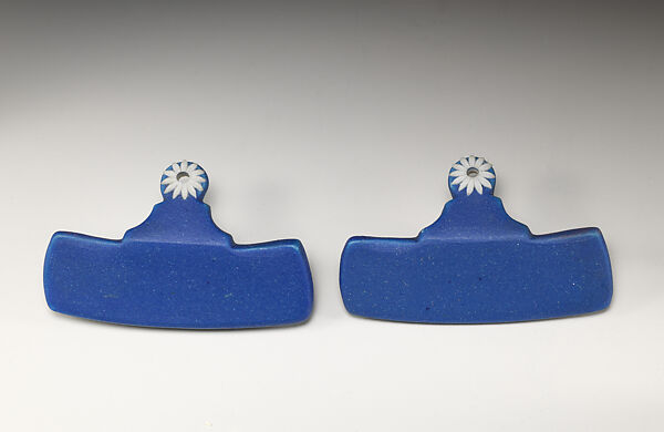 Pair of bin labels, Josiah Wedgwood and Sons (British, Etruria, Staffordshire, 1759–present), Jasper dip, British, Staffordshire 