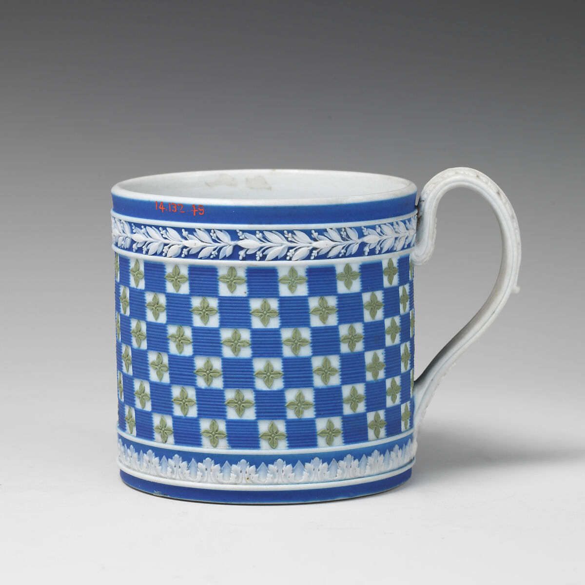 Cup (part of a set), Josiah Wedgwood (British, Burslem, Stoke-on-Trent 1730–1795 Burslem, Stoke-on-Trent), Jasper dip, British, Etruria, Staffordshire 