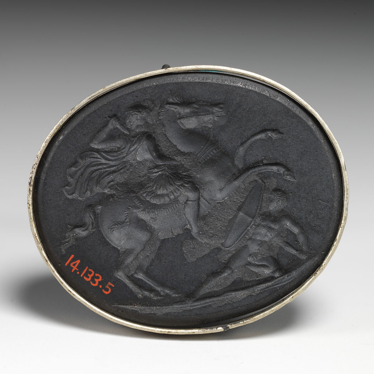 Intaglio, Josiah Wedgwood (British, Burslem, Stoke-on-Trent 1730–1795 Burslem, Stoke-on-Trent), Basalt, British, Staffordshire 