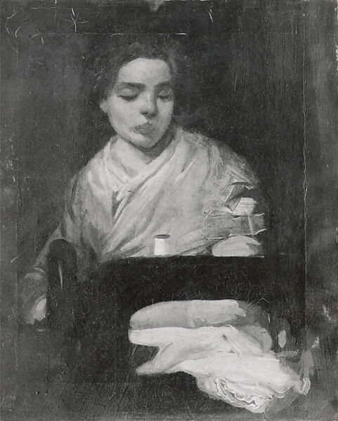 The Sewing Woman, John Sloan (American, Lock Haven, Pennsylvania 1871–1951 Hanover, New Hampshire), Oil on canvas, American 