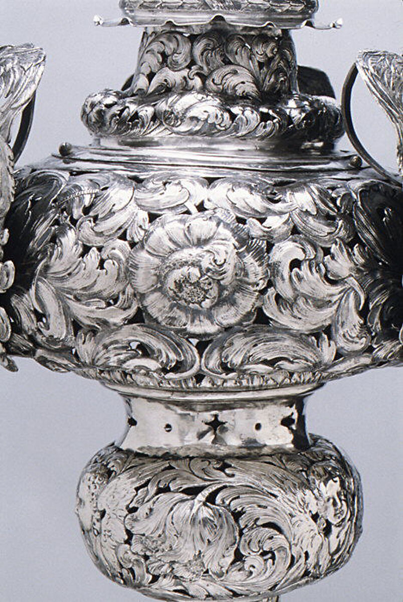 Sanctuary lamp, Johannes I. Mayr (1629–1687), Silver, German, Augsburg