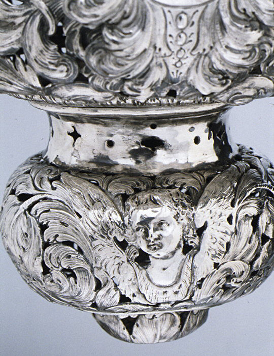Sanctuary lamp, Johannes I. Mayr (1629–1687), Silver, German, Augsburg