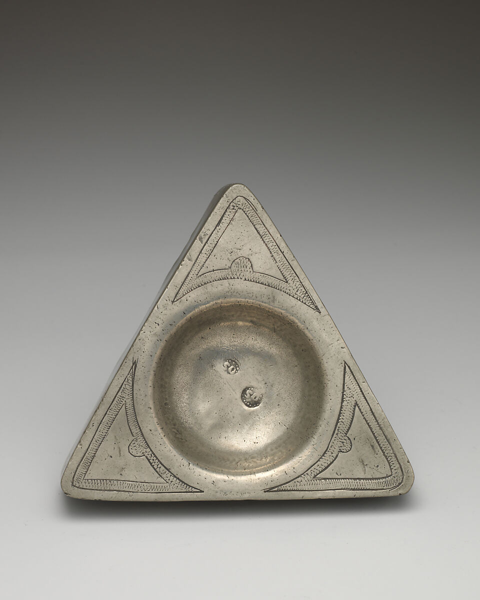 Salt trencher, Pewter, British