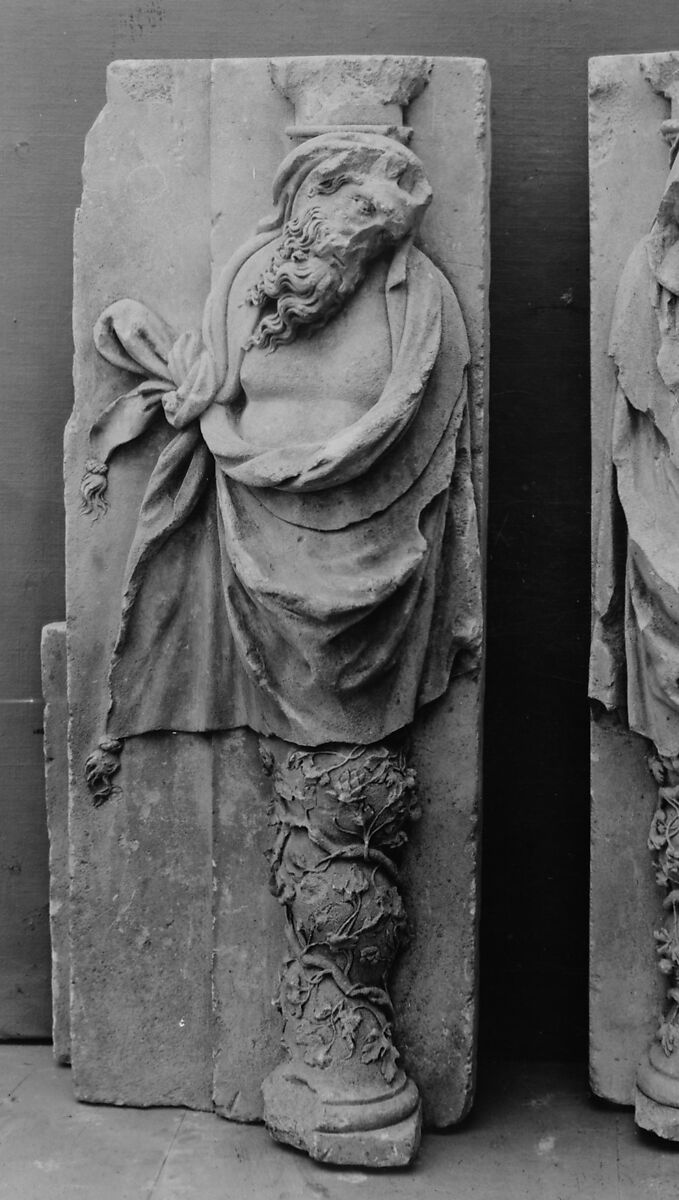 Caryatid (one of a pair), School of Burgundy, Sandstone, French, Dijon 