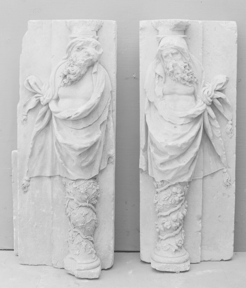 Caryatid (one of a pair), School of Burgundy, Sandstone, French, Dijon