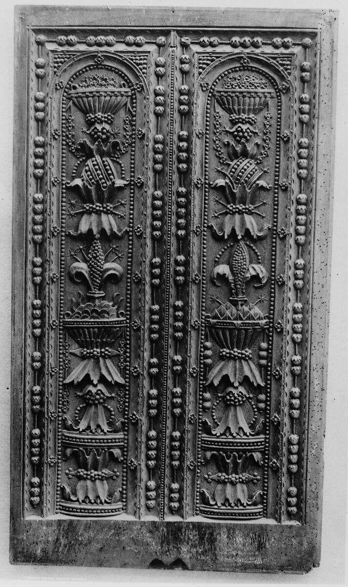 Panel, Carved oak, Spanish 