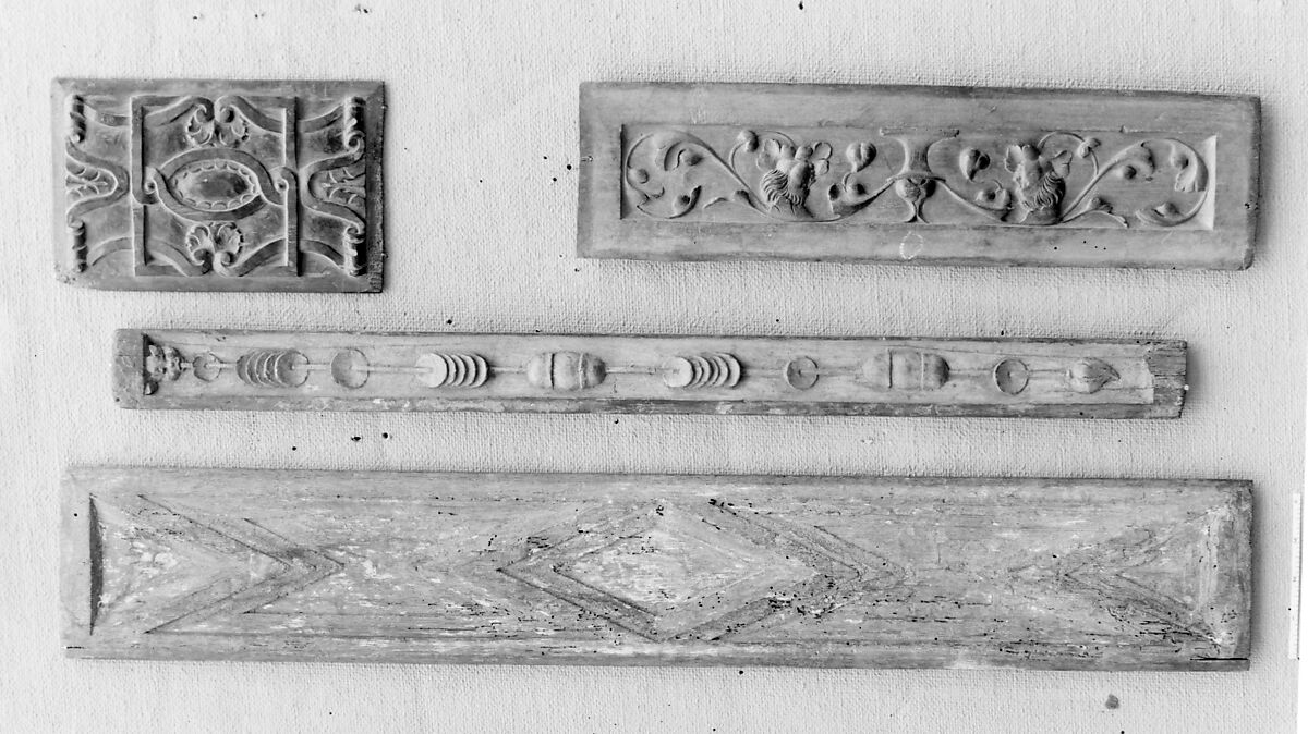 Pilaster, Carved walnut, originally gilded, possibly French 