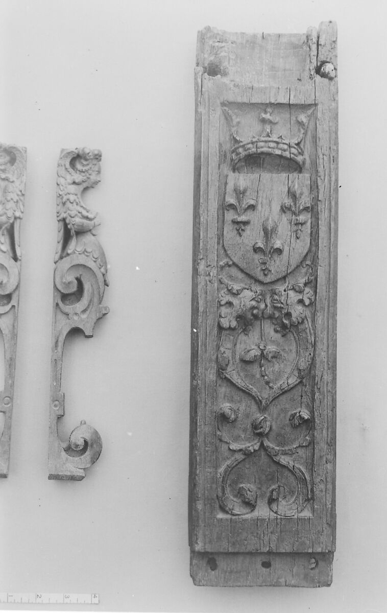 Panel, Carved oak, French