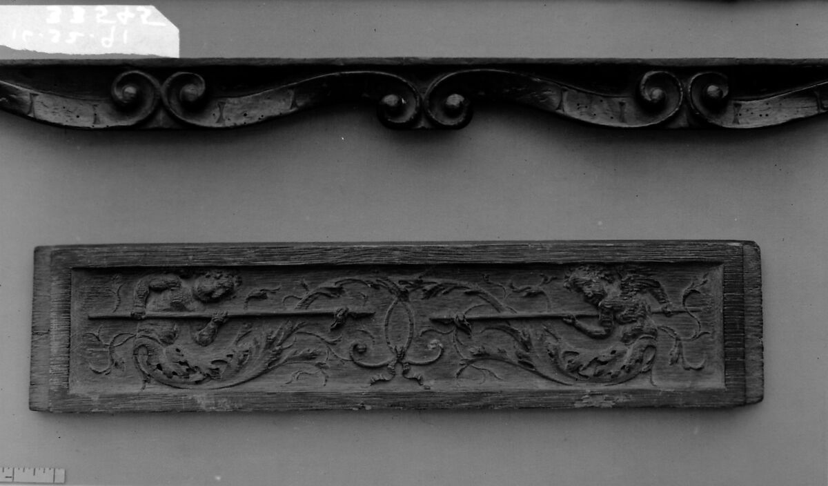 Frieze, Carved oak, French 