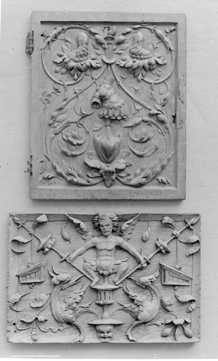 Panel, Carved oak, French