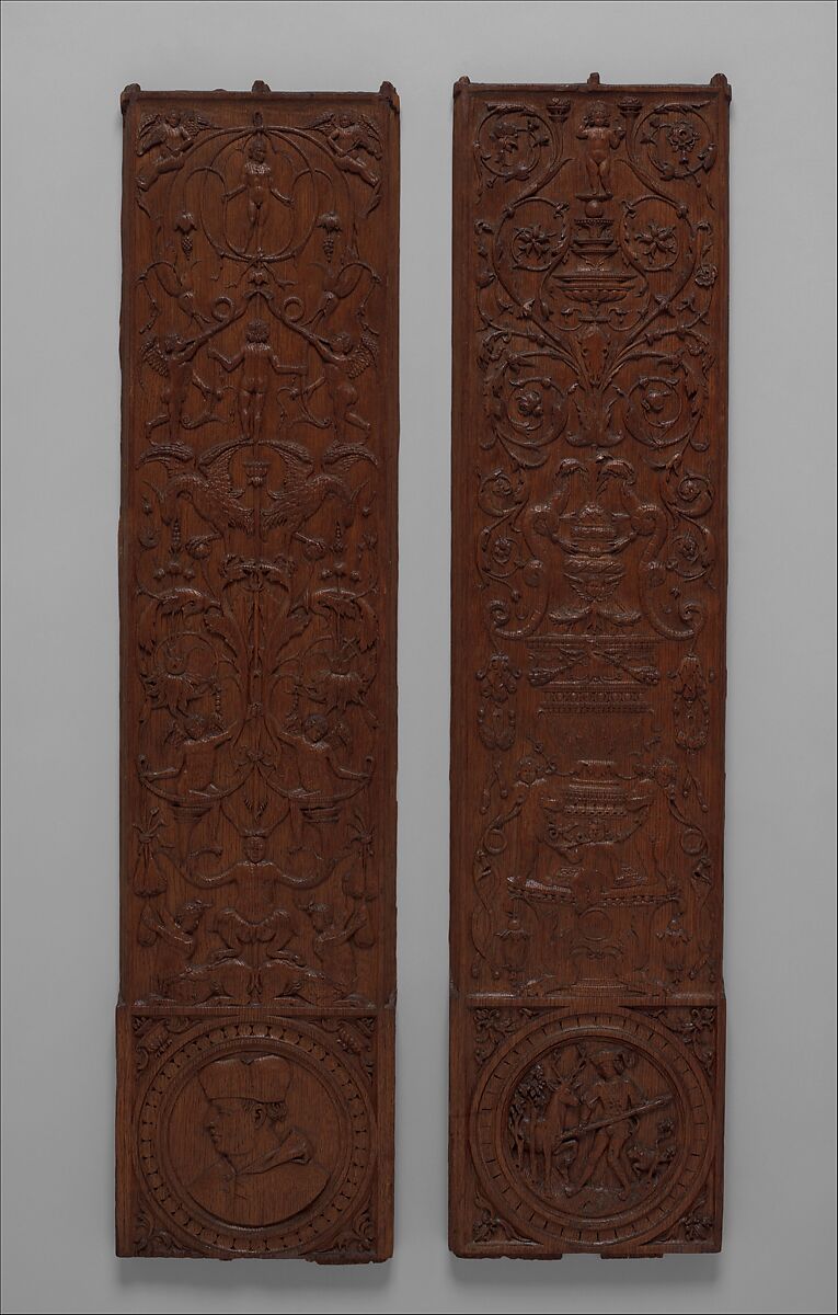 Choir screen panel (one of six), Craftsmen supervised by Nicolas Castille (active 1503–21), Carved oak, French, Normandy