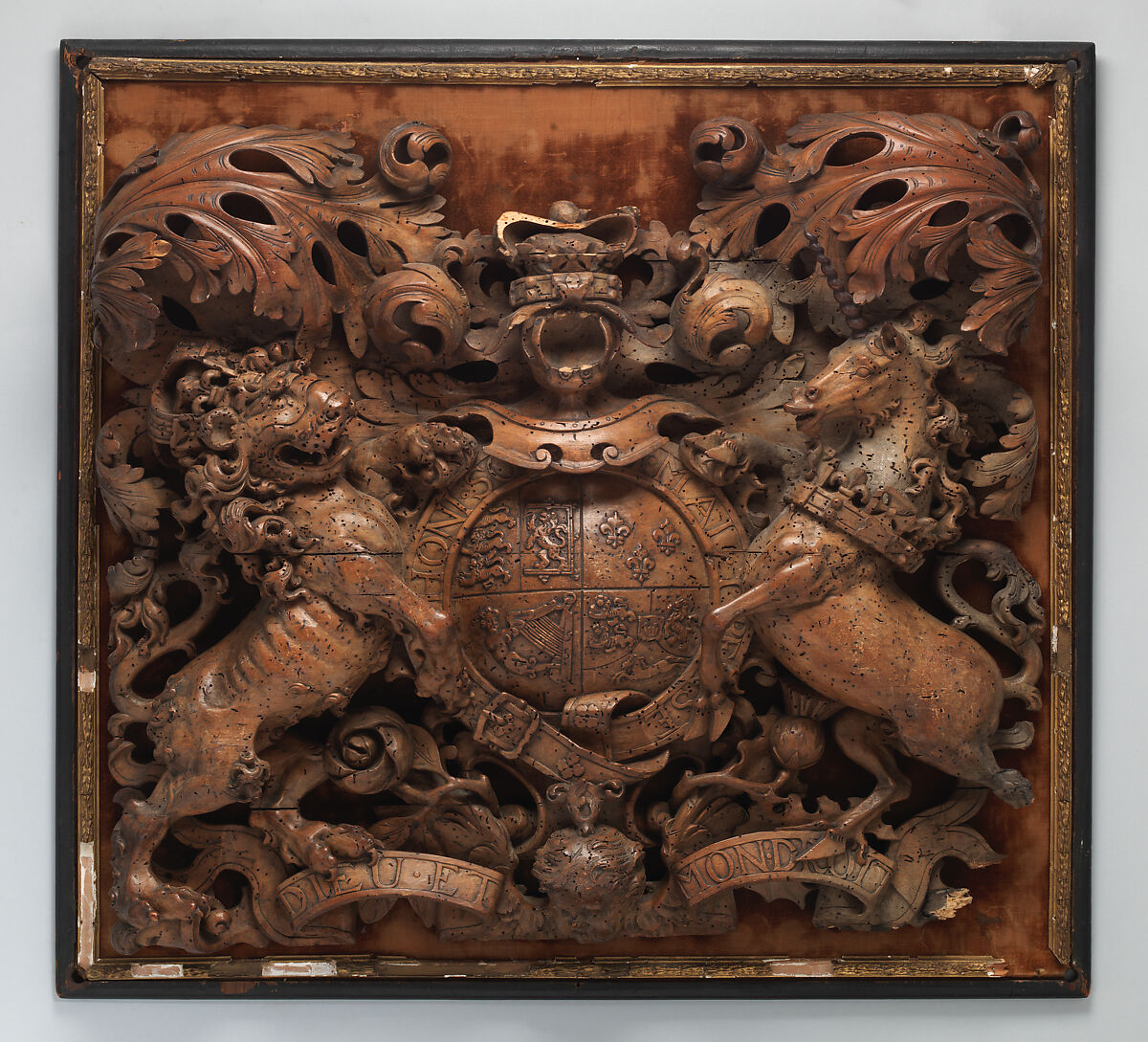 Royal Arms of George I, Limewood, British 
