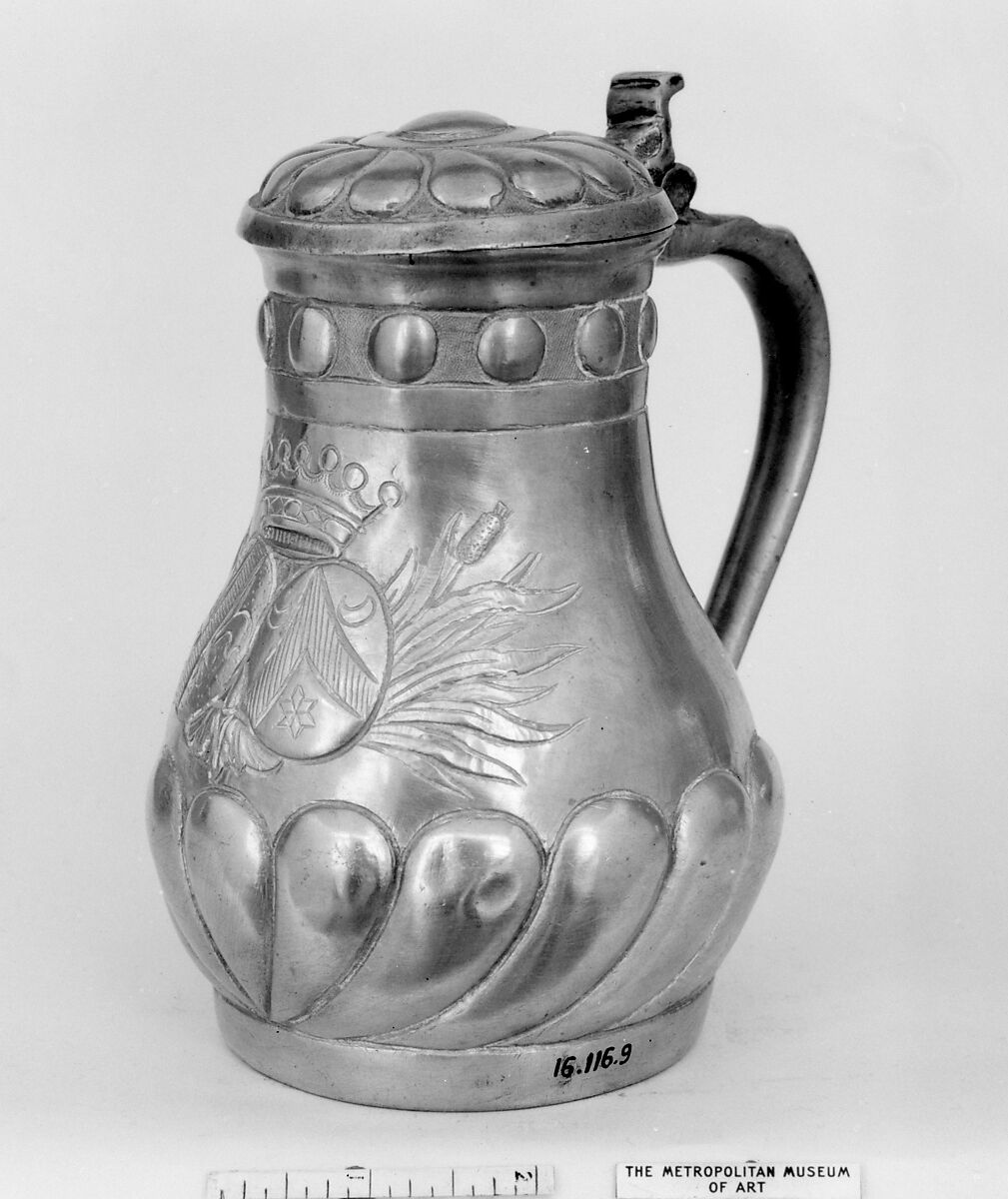 Flagon, Pewter, possibly Flemish 