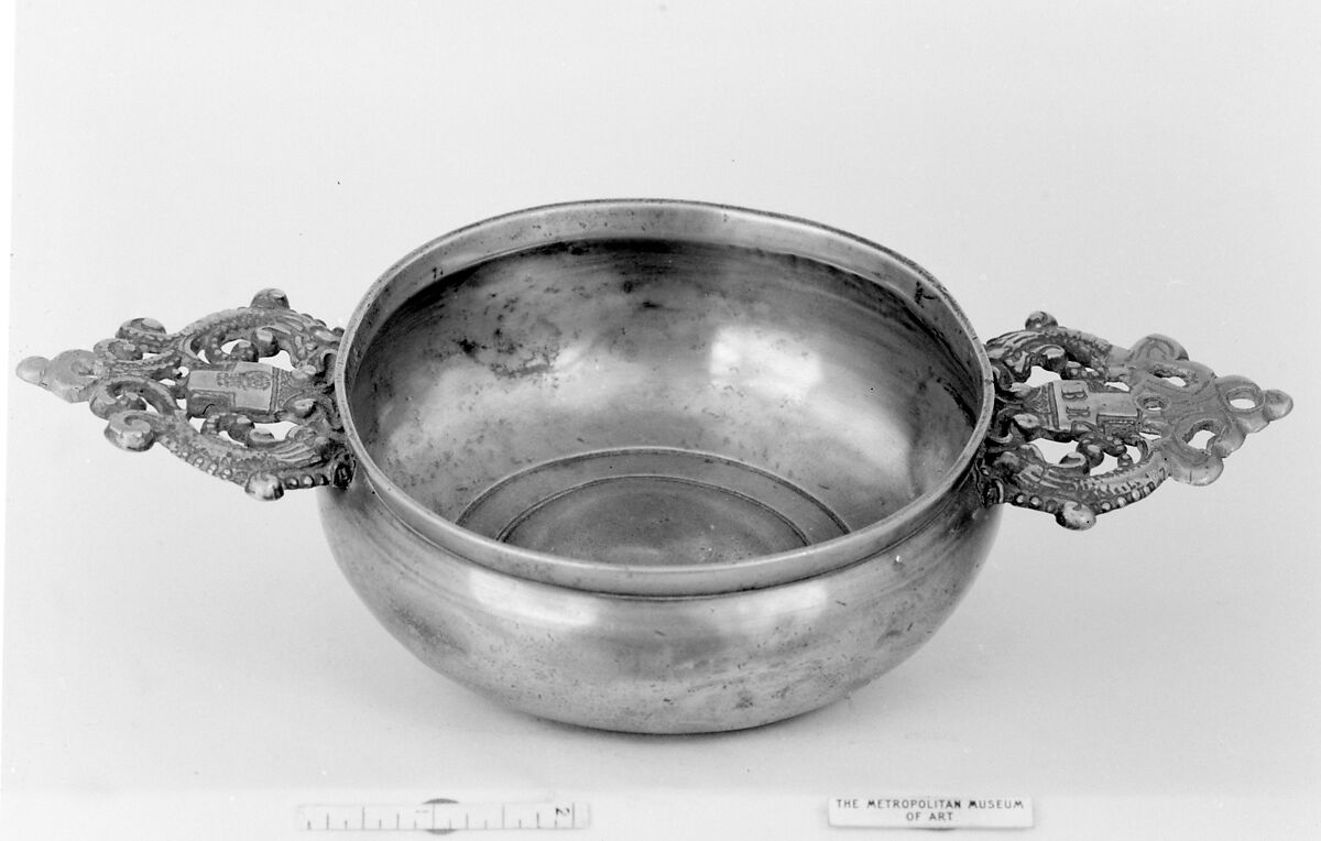 Porringer, Pewter, possibly Dutch 