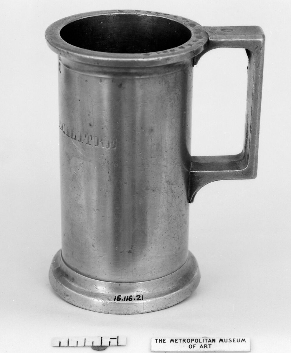 Measure (one of a set of seven), Pewter, French 