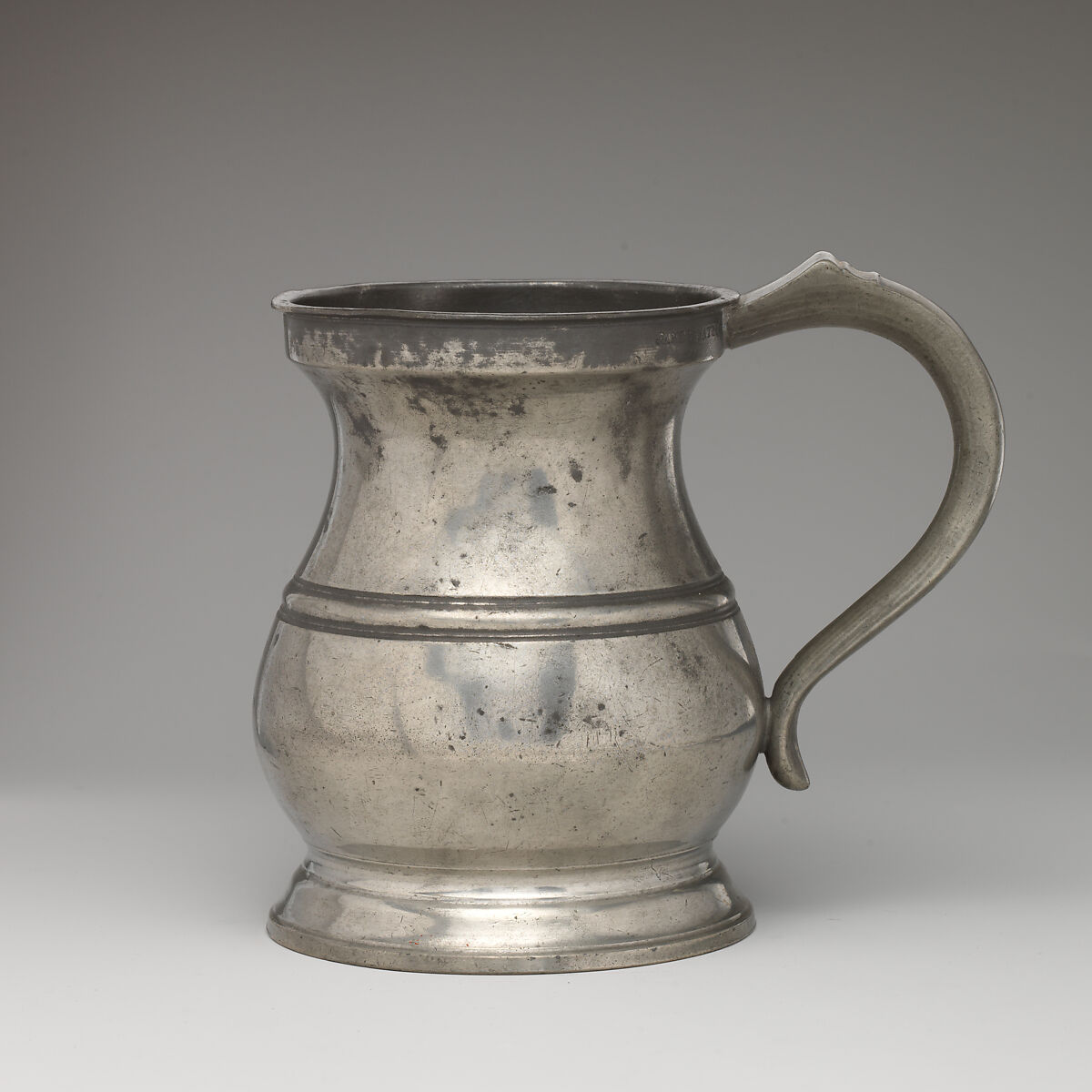 Measure, James Yates (British, active Birmingham, 1800–40), Pewter, British, Birmingham 