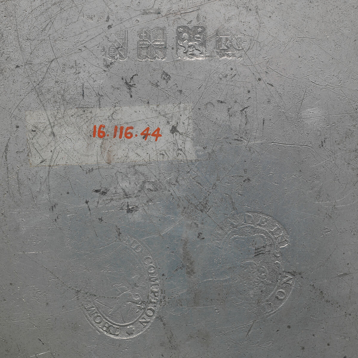 Plate, Pewter, British