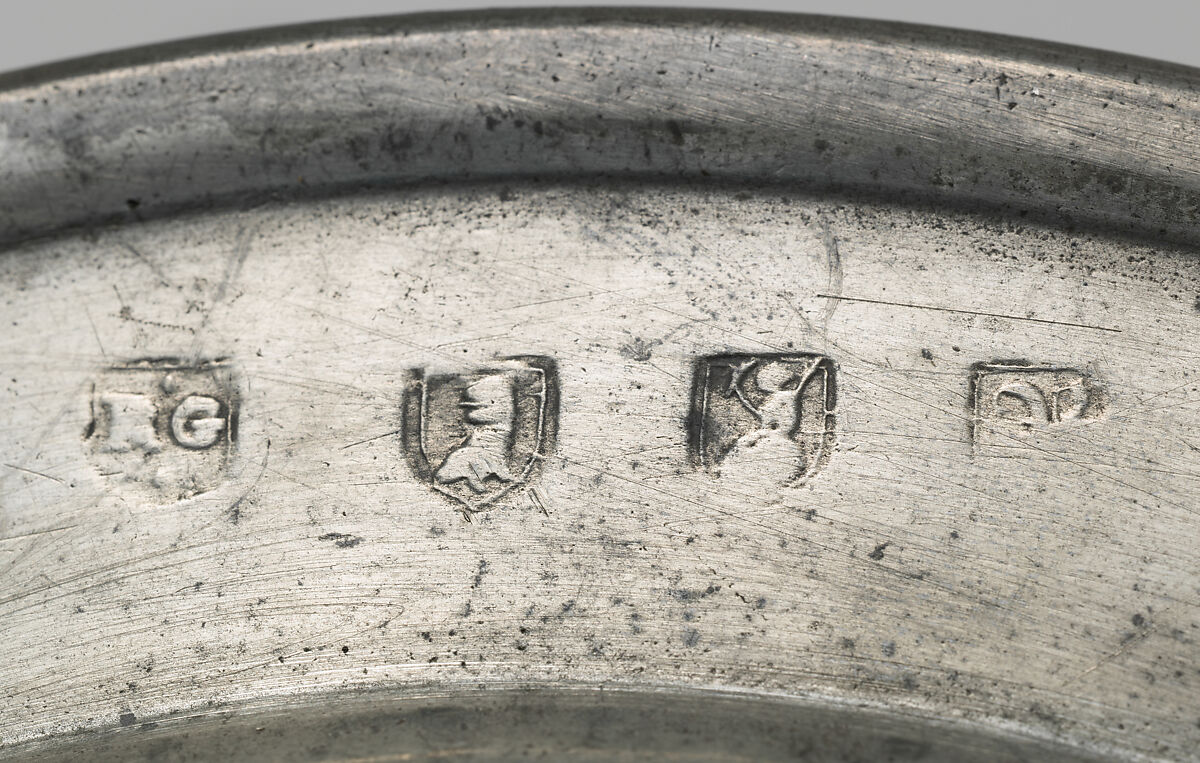 Soup plate, Richard Going (British, active Bristol, died ca. 1765), Pewter, British