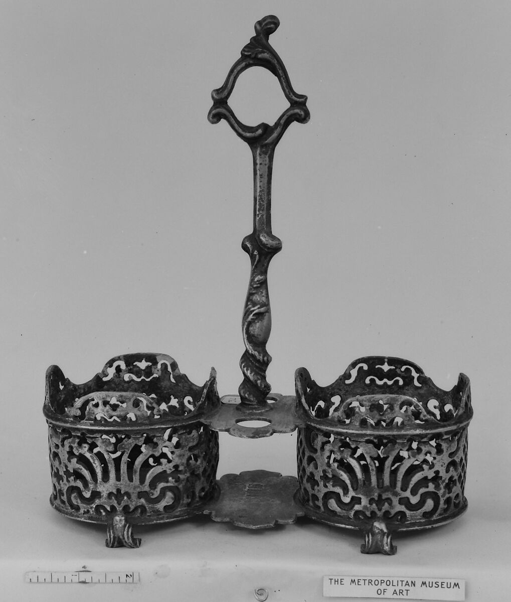 Cruet stand, Pewter, Dutch or Flemish